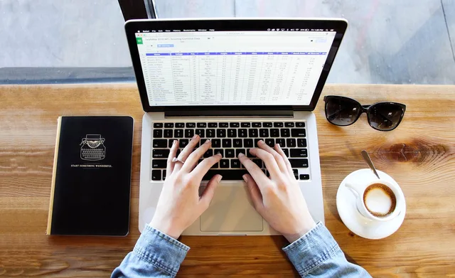 notebook, typing, coffee, computer, hands, laptop, macbook, macbook pro, screen, spreadsheet, study, work, working, typing, typing, typing, computer, computer, computer, laptop, laptop, spreadsheet, spreadsheet, spreadsheet, spreadsheet, spreadsheet, study, study, study, work. Follow-up and correction checklist for a daily news desk
