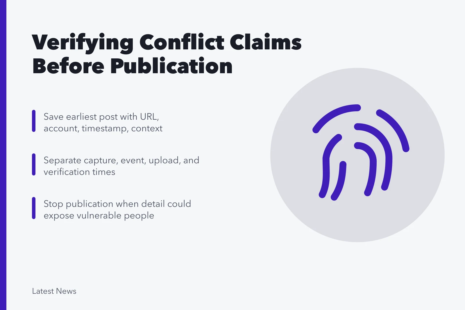 Checklist for verifying conflict claims before publication. How to verify a conflict claim before publication