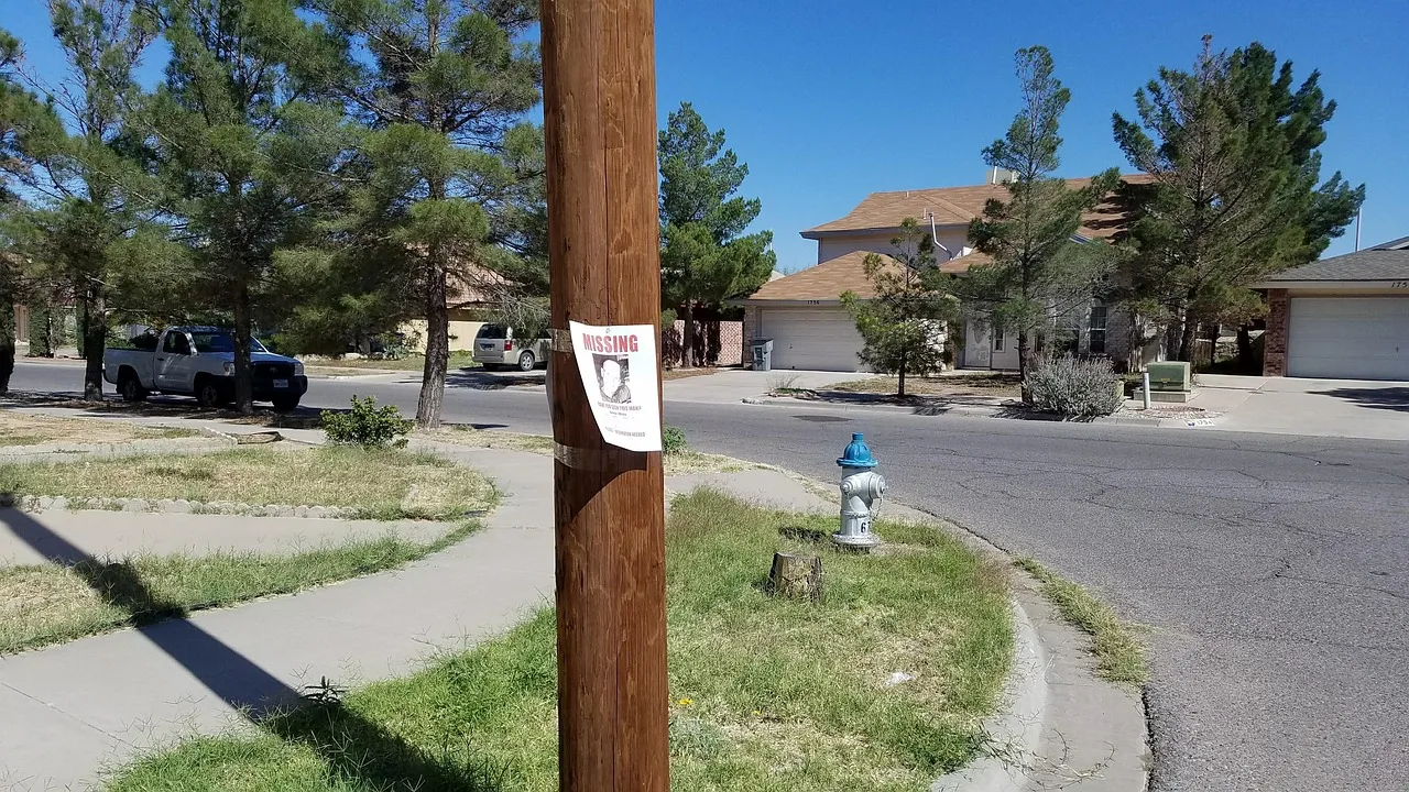 missing person, poster, runaway, kidnapped, street, pole, paper, missing person, missing person, missing person, missing person, missing person. Public safety alert checklist: what to confirm before publishing