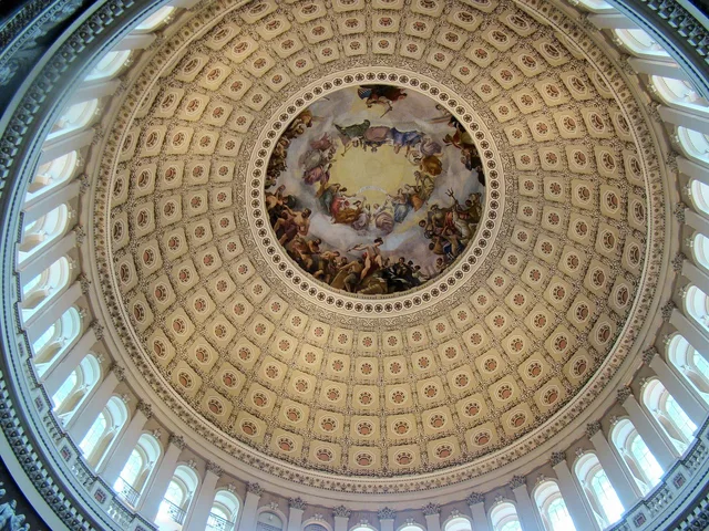 us capitol building, rotunda, art, washington dc. What Is a Continuing Resolution? A US Government Shutdown Explainer