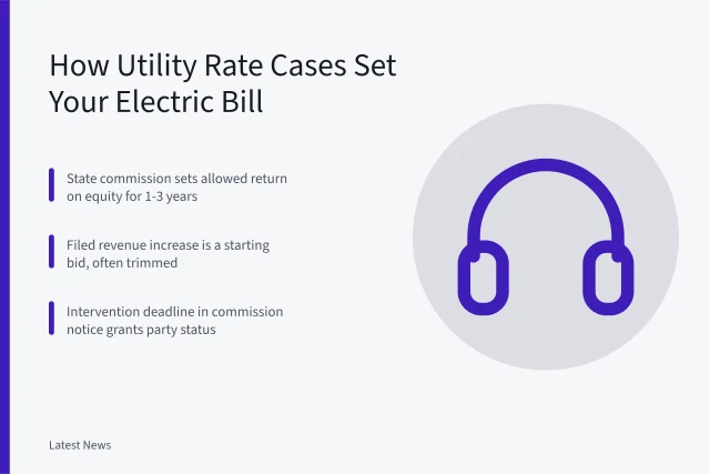 Illustration of utility rate case setting allowed return on equity. What Is a Rate Case? How US Utility Regulators Set Your Electric Rates
